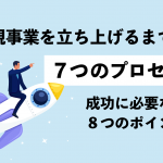 新規事業を立ち上げるまでの７つのプロセス｜成功に必要な８つのポイントを紹介