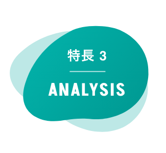 特長3 ANALYSIS