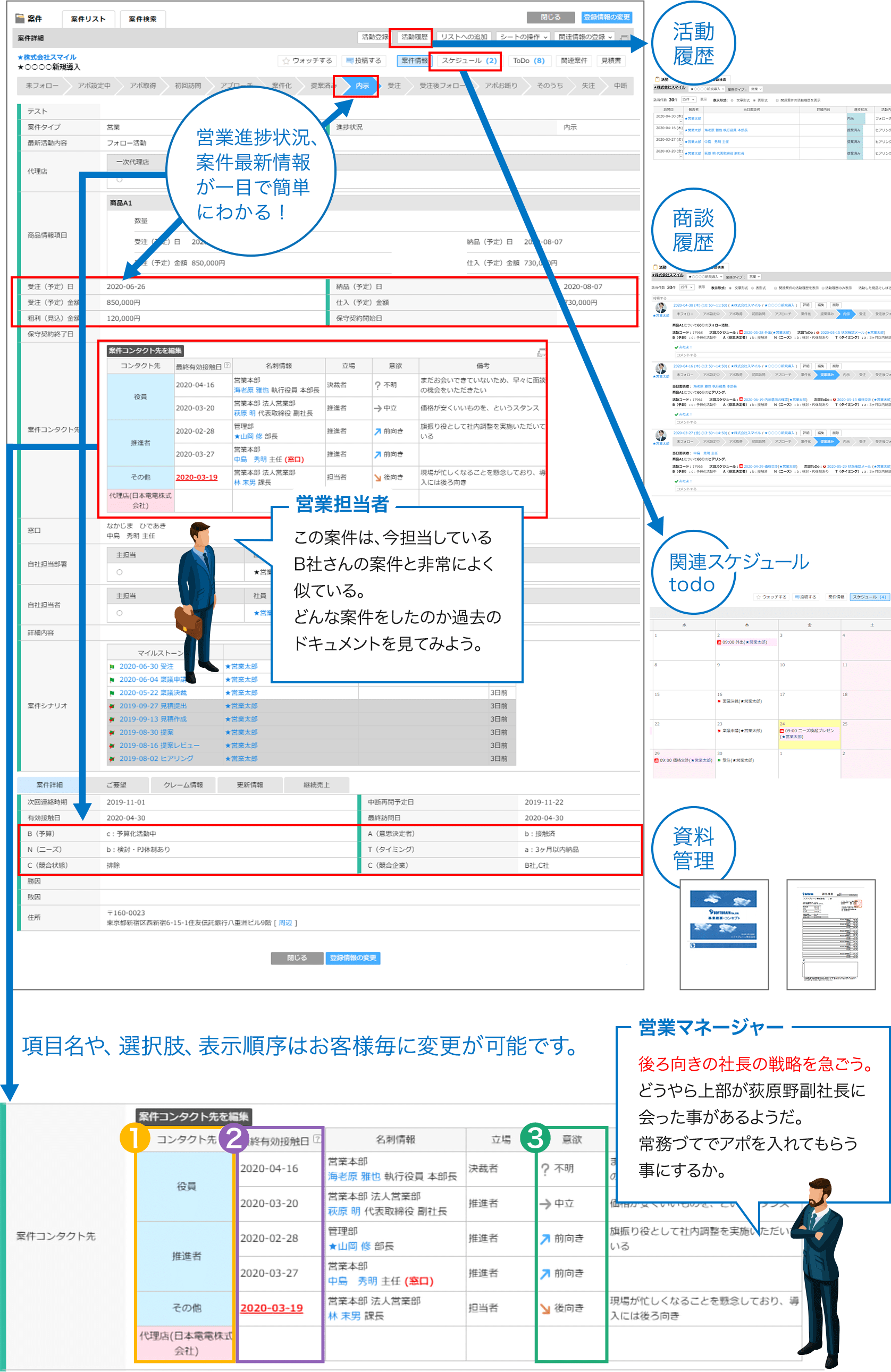 案件情報画面